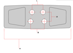 Takeuchi 18" 450mm Chain-On Rubber Pad