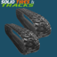 450x86x58 Rubber Tracks - H Pattern